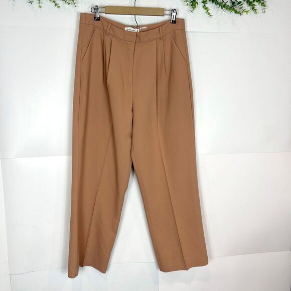 Abercrombie & Fitch Pants Trousers Womens 31 Brown Curve Love Tailored Wide Leg - Picture 8 of 16